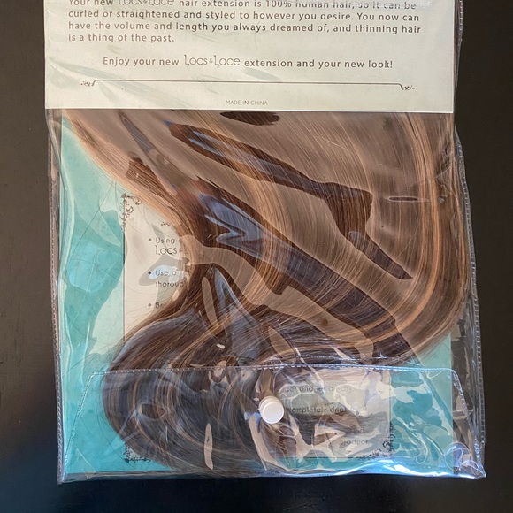 HALO EXTENSION in 12" brunette w/ highlights - Picture 9 of 9